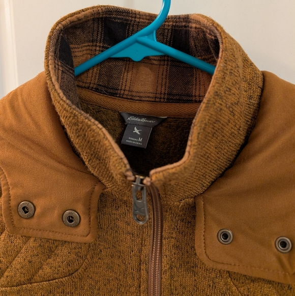 Eddie Bauer Heavy Hoodie - Mustard Brown Color (med but fits more like a small) - Picture 3 of 10